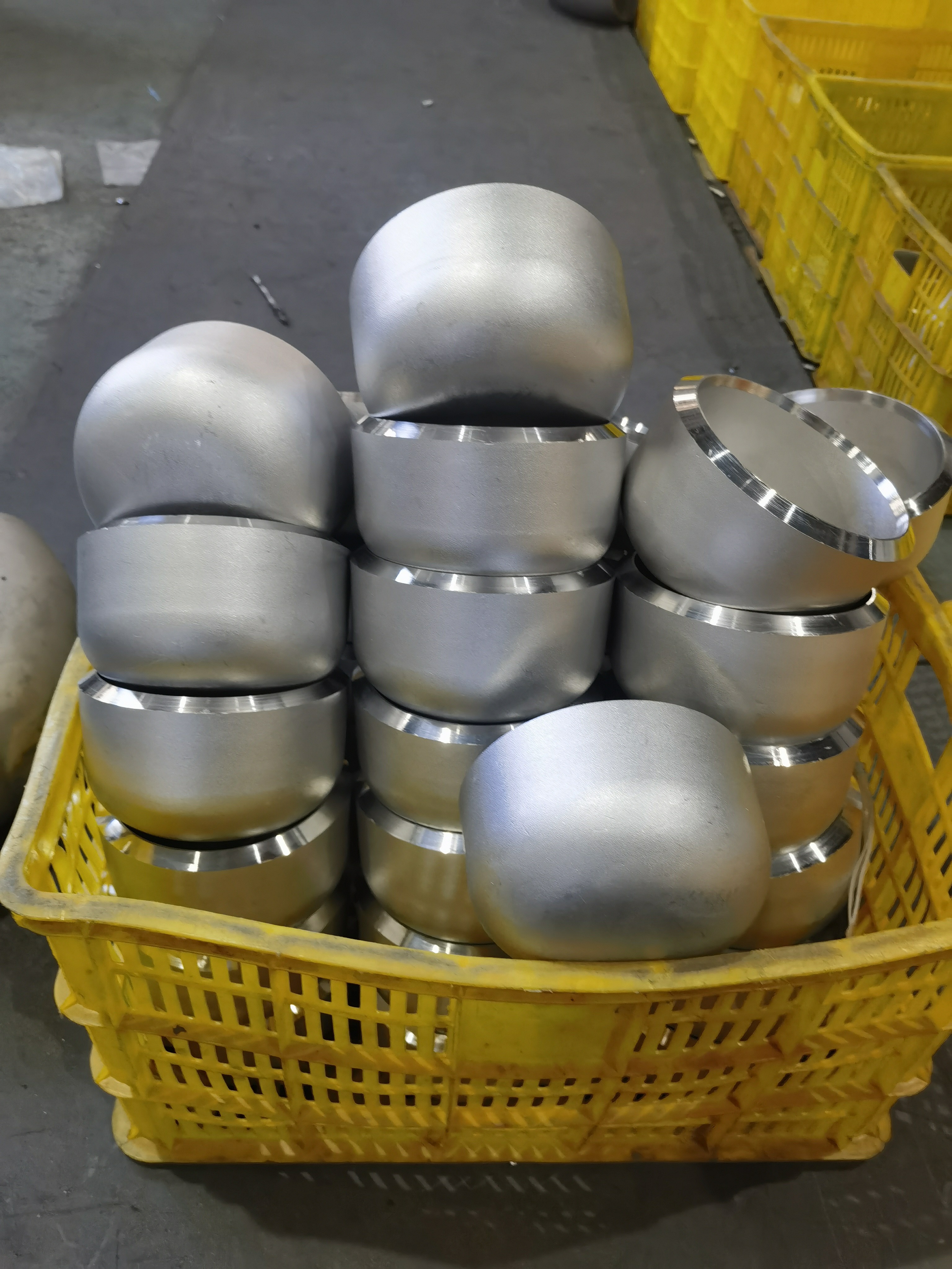 SCH10 to SCH160 Stainless Steel Butt Welded Cap ASTM Butt Welded Pipe Fittings