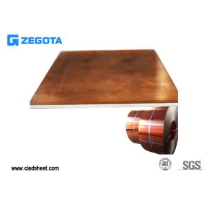 China High Elongation Copper Clad Sheet Perfect Surface Good Bending Resistance wholesale