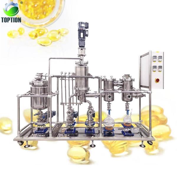 Quality DHA EPA Purification Wiped Film Evaporator TOPTION Short Path Evaporator for sale