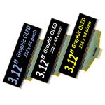3.12 Inch Industrial Grade OLED Display Module- 256x64 Pixels, 30-Pin with SPI,
