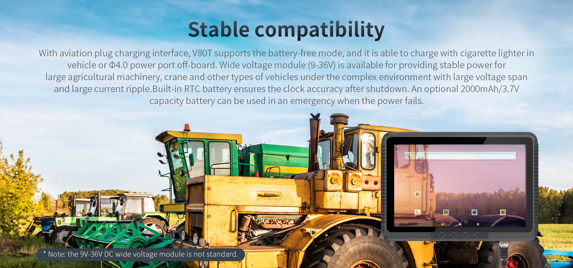 8" Android 12 Portable PC ONERugged V80T with Octa-Core Processor NFC and 1000nit Display
