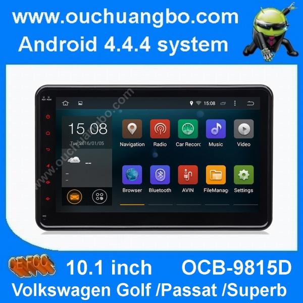Quality Ouchuangbo android 4.4 VW Caddy EOS Polo 10.1 inch big screen 3G WIFI USB free map 47 core for sale