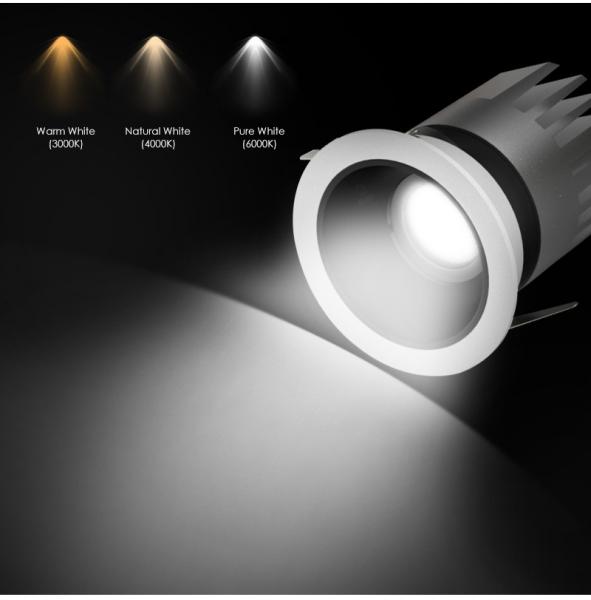 2.5 Inch Dimmable LED Downlight Recessed LED Cob Narrow Edge Spotlight