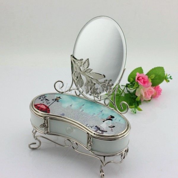 China Shinny Gifts Glass Jewelry Box Collective Box for Jewelries wholesale