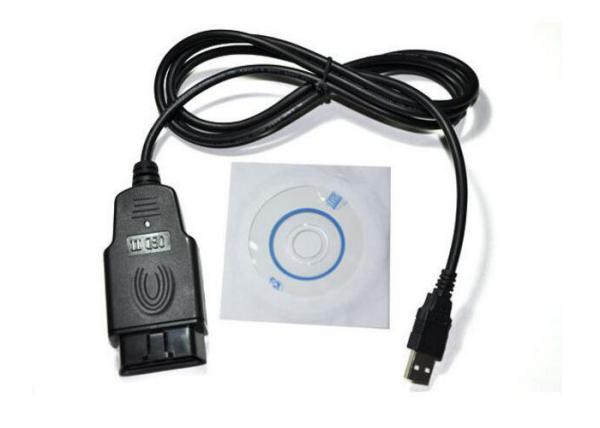 Quality Plastic VGA Com KKL Cable Car Diagnostic Tool Volkswagen With Ftdi Ft232 Chip for sale