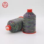Tex 70 Multi Color Rainbow 69 Nylon 66 FDY Bonded Thread with Pattern Dyed and