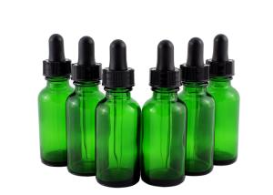 China Black Glass Dropper Empty Essential Oil Bottles  Convenient Packing wholesale