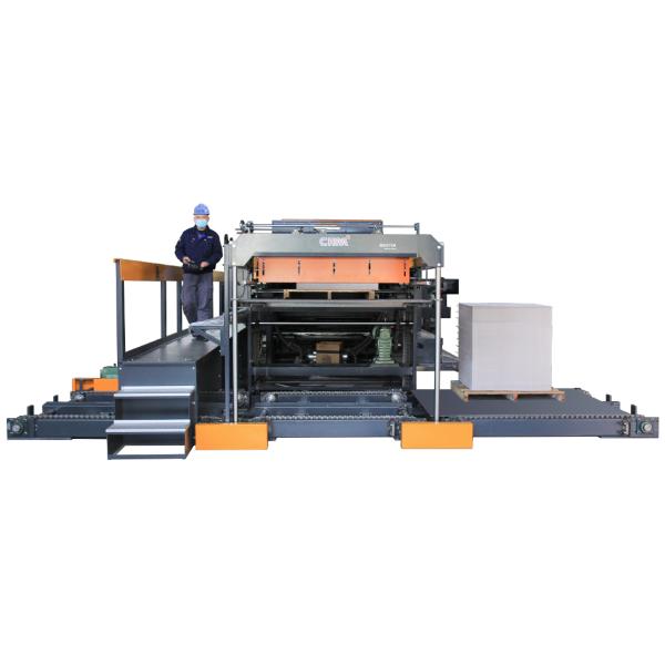 Automatic Paper Splicing and Pallet Change System High Precision Double Rotary Paper Roll Sheeting Machine