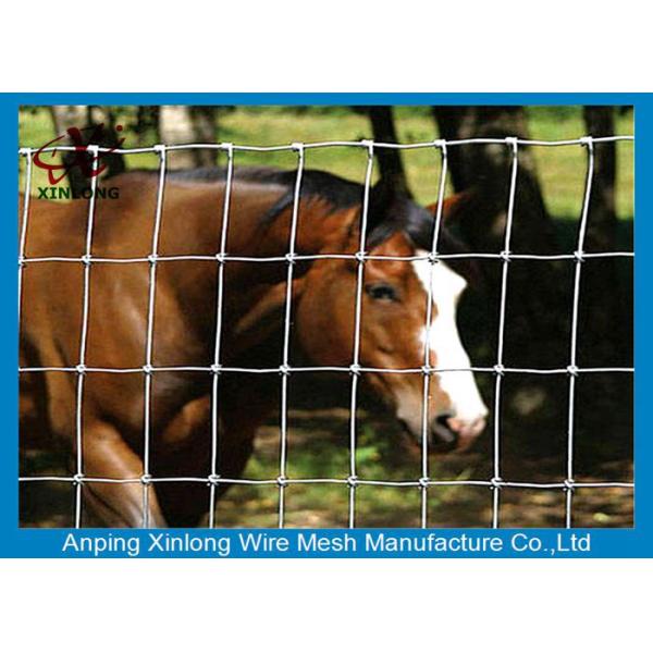 Rust Resistance Metal Field Fencing , Galvanized Woven Field Fence