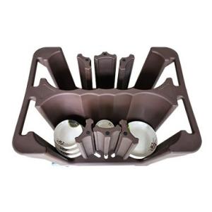 Restaurant Adjustable Dish Storage Carts Caddy Tableware Trolley