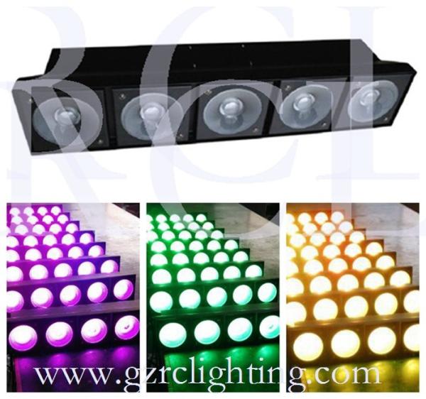 Quality Sound Control 5*10 Watt RGB Led Matrix Light , LED Stage Light DMX Control for sale