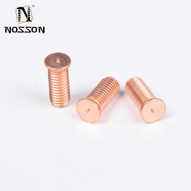 Copper Industry-Approved Stainless Steel Welded Stud Spot Welding Screw Bolt Fastener with Plain Finish
