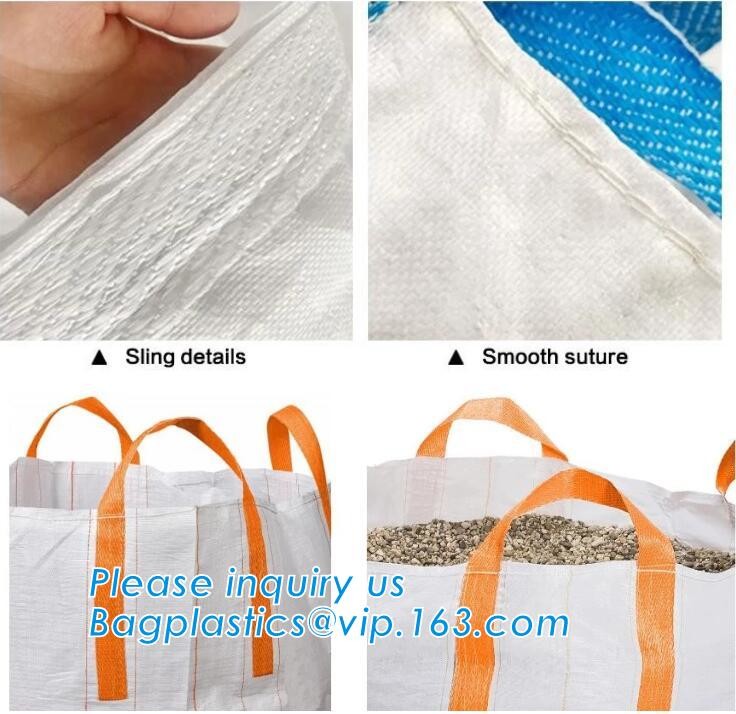customizable PP u-panel baffle big bag /coated white woven PP jumbo bag/ventilated 4 panel baffle bag/all colors availab