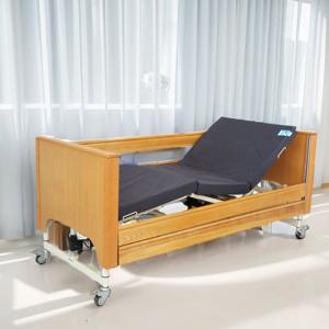China Patients Brown Residential Hospital Bed Multifunctional With Back Lifting wholesale