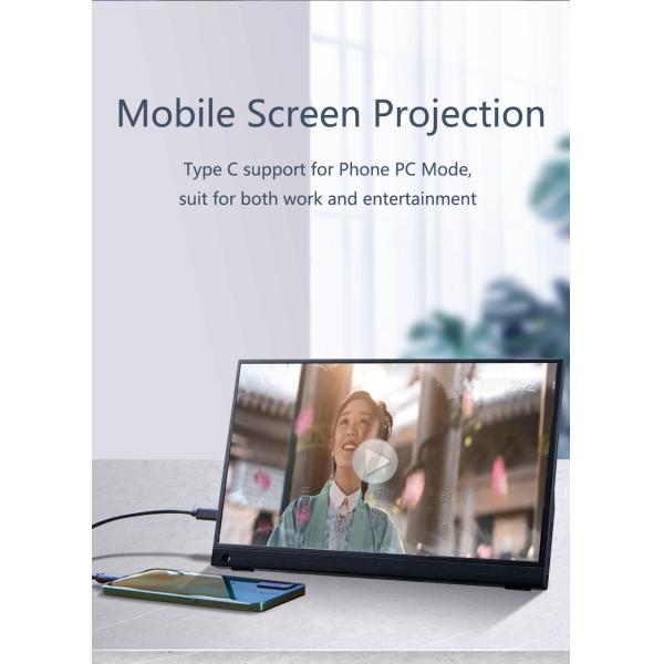 Portable Monitor for Laptop 13.3 Inch,FHD 1080P USB C Travel Monitor External for Computer, Second Display Screen with Kickstand