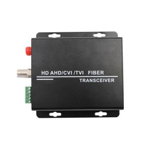 China 1CH HDCVI Fiber Optic Video Converter Reverse Data SECAM video system wholesale