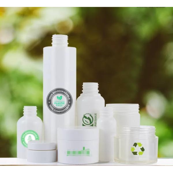 Custom Empty PLA Plastic Bottles Cosmetic Shampoo Packaging