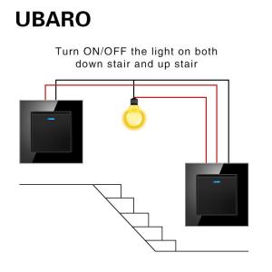 China 82Type FR Standard Wall Light Cross Switch 250V 10A 2000W 1 Gang 2 Way Push Switch Suitable Round Installation Box wholesale