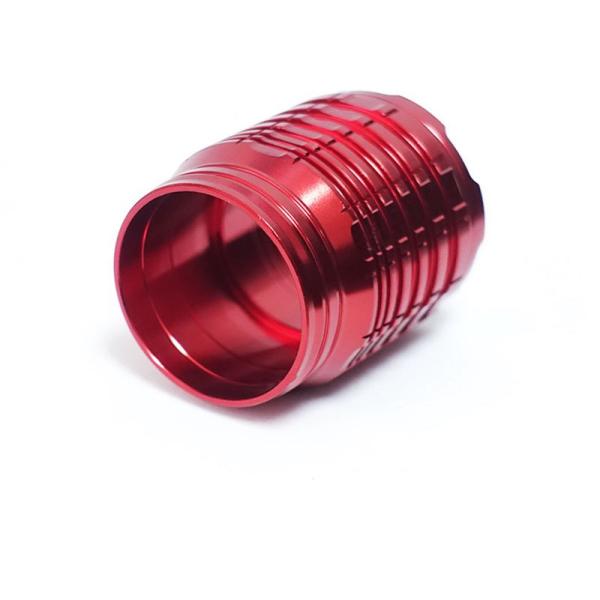 Mild Steel Custom CNC Machining , Red CNC Turning Mechanical Parts