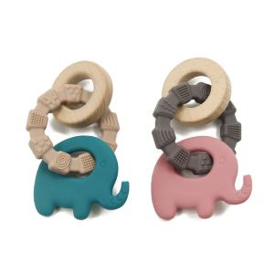 China EN71 Silicone Wood Teether For Child wholesale