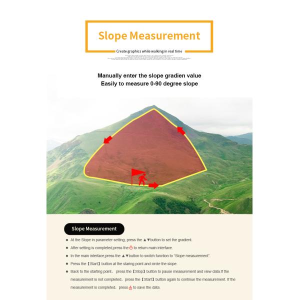 S4 GPS Distance Meter Mountain Slope Flat Measuring