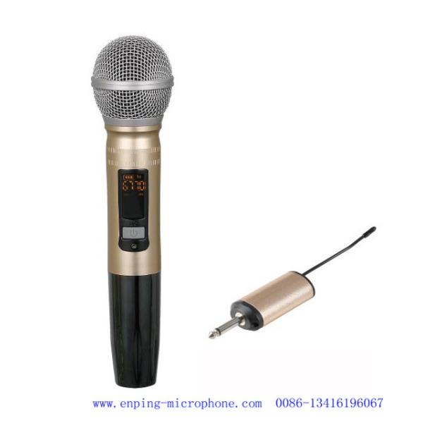 C13 / rechargeable professional universal mini multi-channel UHF wireless microphone with one handheld & 6.35mm plug