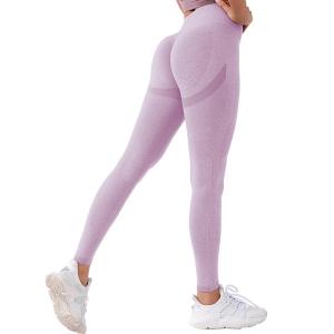 China Anti Cellulite High Waisted Gym Leggings Seamless Quick Dry wholesale