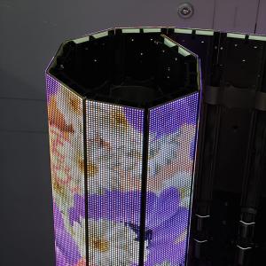 China Flexible Floor LED Display Screen Foldable Rollable P1.25 P2.6 P3.91 GOB Roll up Folding LED Screen wholesale