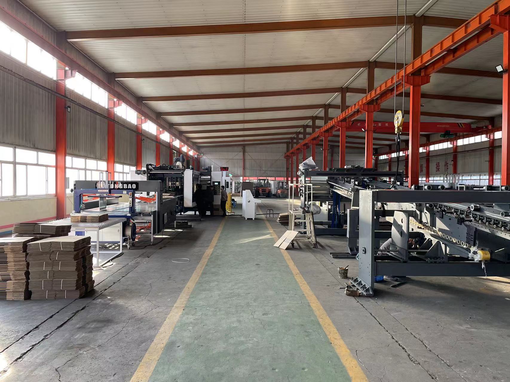 Processing Type Corrugated Cardboard 2 Layers Line Single Facer Line 2 Ply Line