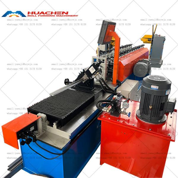 Quality Indoor Ceiling Keel Roll Forming Machine Smooth PLC Control System for sale