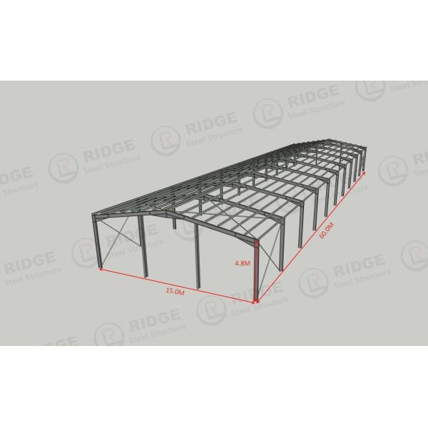 Customized Fireproof Industrial Metal Light Steel Warehouse Pre Engineered Steel Shed Building