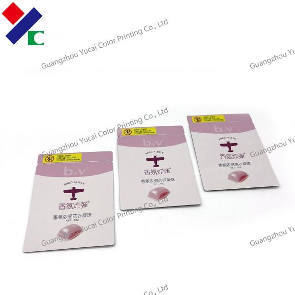 Logo Printed CMYK Laundry Detergent Bags Liquid Soap Doypack Pouch
