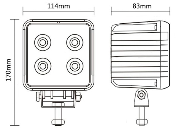 BB-28（Epistar/CREE led work light)-40W