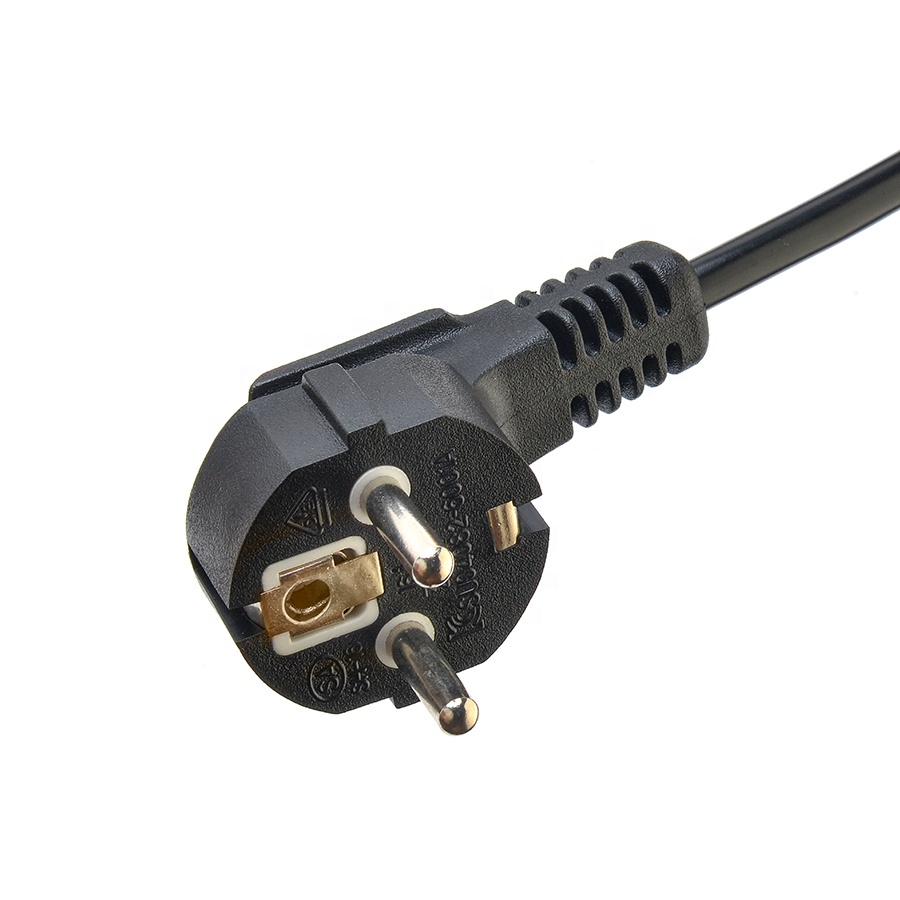 VDE Certificated Shucko CEE7/7 Plug with IEC C13 Connector Computer Power Cords Extension Cords Length 1.5M or Customized
