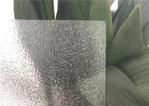 China Diamond Patterned Glass 5 Mm ~22 Mm For Toilet Shower Door Rain Flower Pattern wholesale