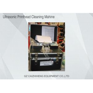 China Flush Liquid Ultrasonic Printhead Cleaning Machine , Black Heated Ultrasonic Cleaner wholesale