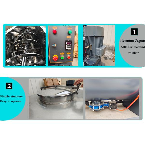 200 - 5000L Compound Fertilizer Ribbon Blender Machine Adjustable Mixing Time