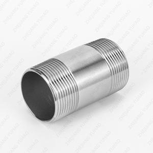 China Stainless Steel Male Threaded Barrel Nipple 316 304 BSPT NPT wholesale