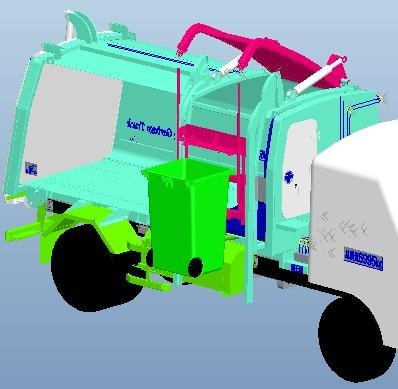 City Side Loader Garbage Truck