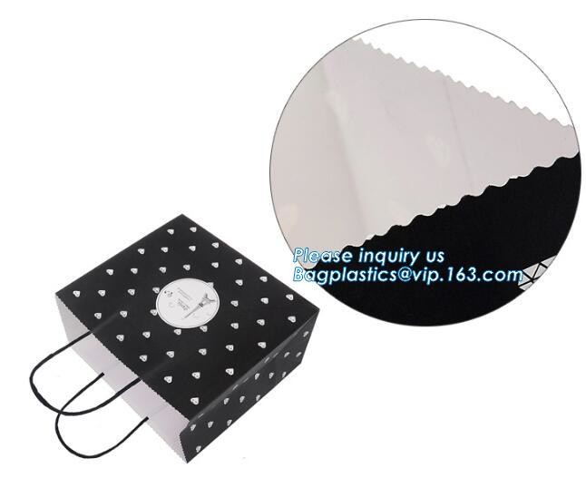 Custom paper bag with handle coated white paper bag printing pattern flower carrier bag,Flower carrier paper bags with d