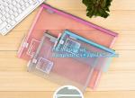 600D polyester portfolio file folder, file folder a4 size PVC mesh document bag