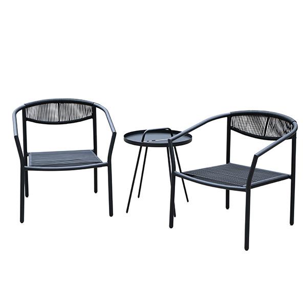Quality 520mm Height 440mm Width Rattan Wicker Coffee Table Grey Finish for sale