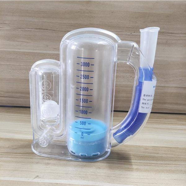 Breath Measurement System Breathing Lung Exerciser With Handle 5000 Volumetric Exerciser