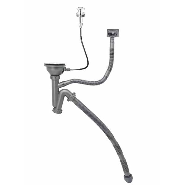 Modern High Quality Single Stainless Cup Sink Drainer for Kitchen Sink Drain Pipe Wash Basin Waste Drain Wholesale Product