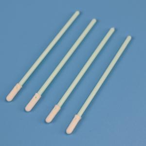 China TX74 Dustless Green PP Stick Precision Cleaning Foam Tip Swabs For Cleanroom wholesale
