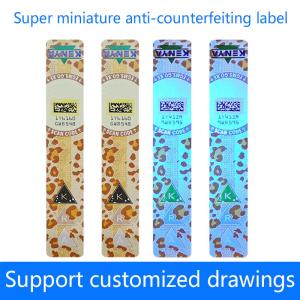 Durable Custom Security Stickers Waterproof Vinyl Rectangle Barcode Glossy Finish