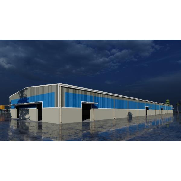Metal Hot Rolled Steel Structure Building For Glass Production Workshop