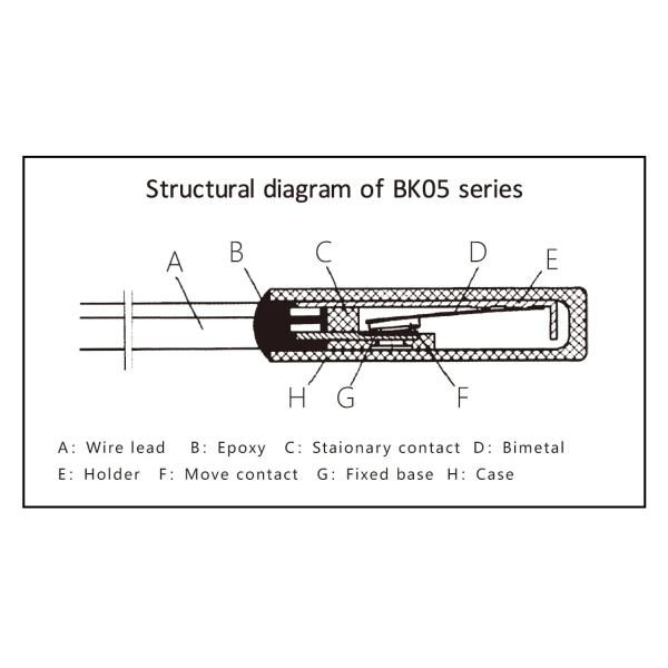 OEM KSD9700 BK05 Series 10A Metal Case Bimetallic Temperature Controller for Electric Reactor
