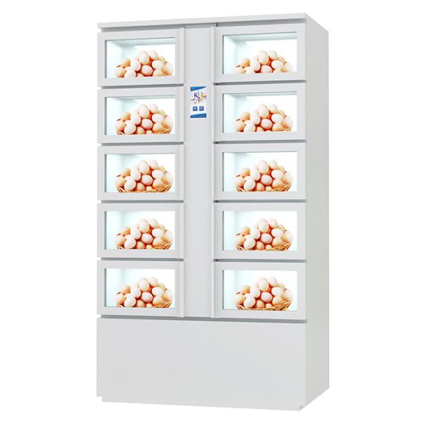 Quality Egg Vending Machine Locker in The Fridge Cooling System Can Be Customized for sale