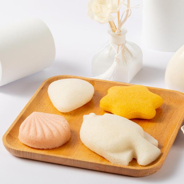 BSCI Konjac Vegetable Facial Sponge Gentle Exfoliation